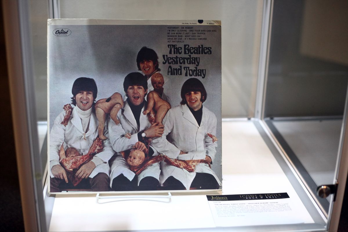 Beatles album ”Yesterday and Today” med sitt berömda ”likomslag”.